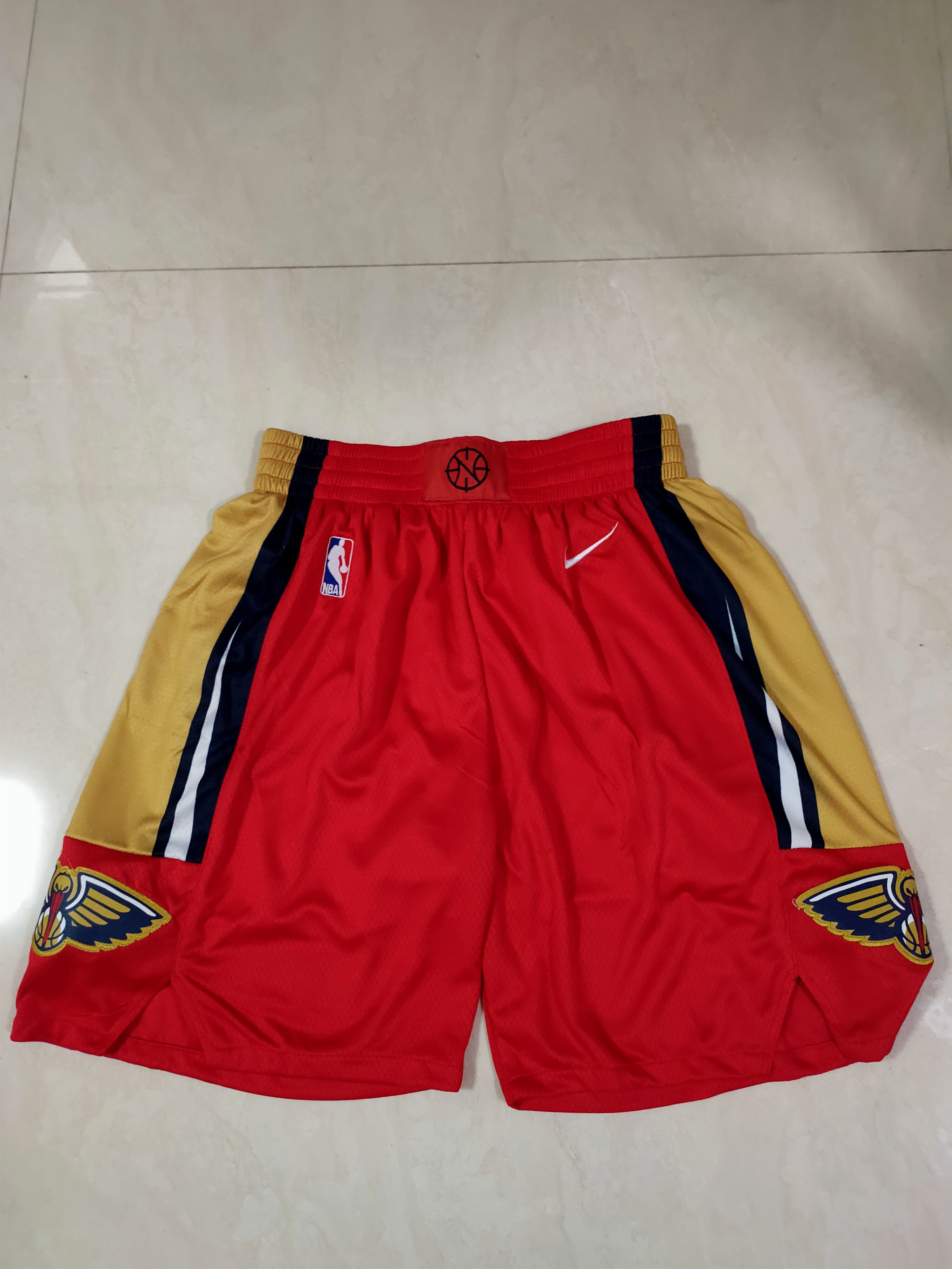 Men NBA New Orleans Pelicans Red Shorts 0416->minnesota timberwolves->NBA Jersey